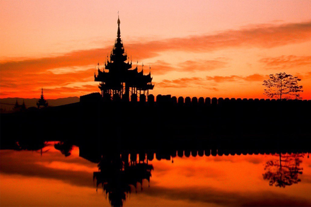 Sunset of Mandalay Royal Palace