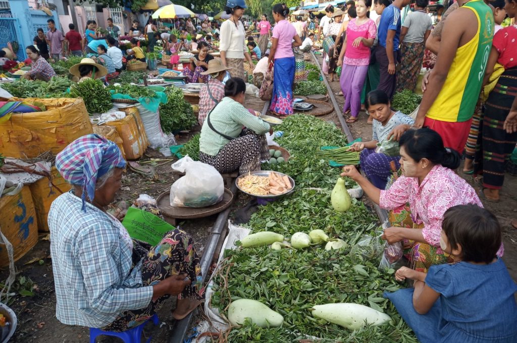 Local market in Mandalay