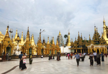 Flat ground around Shwetagone Pagoda