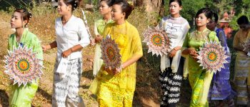 Religious procession of community